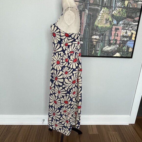 Mata Traders Blue Floral Midi Sundress L - Picture 4 of 9